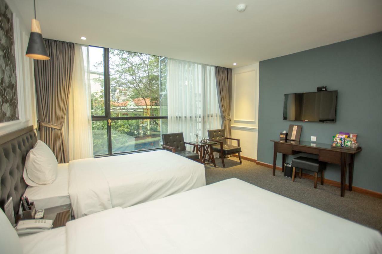 Adeline Hotel Hanoi Bagian luar foto